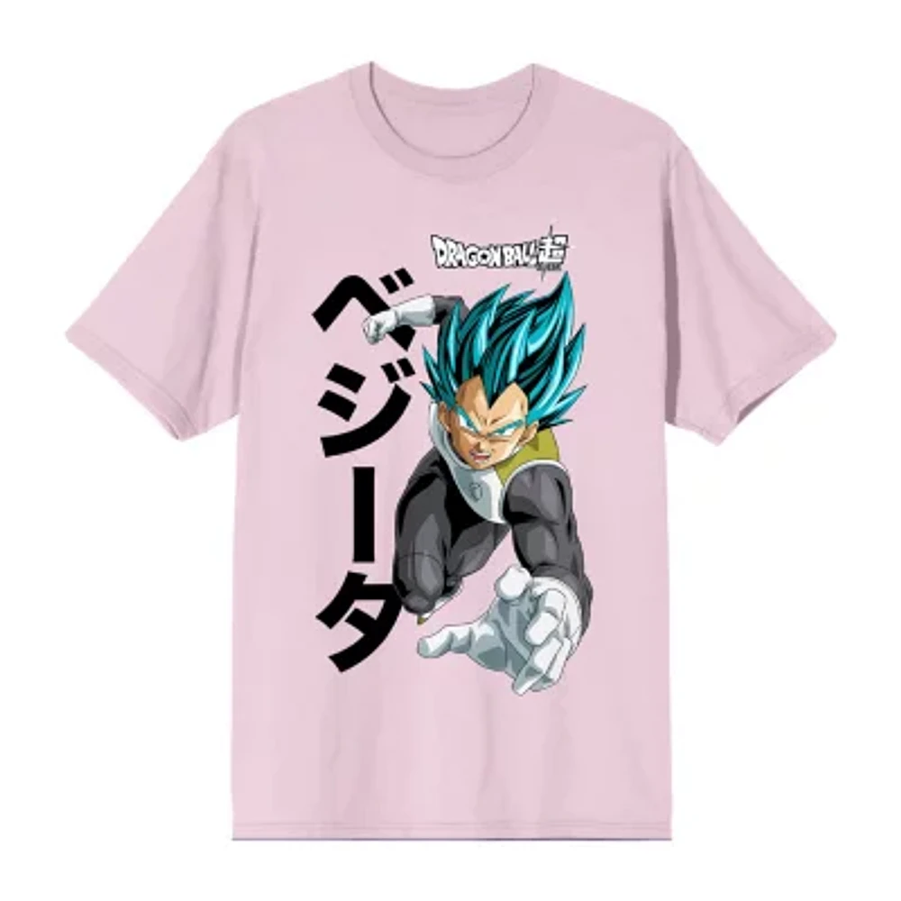 Novelty Mens Crew Neck Short Sleeve Relaxed Fit Anime Dragon Ball Z Graphic T-Shirt