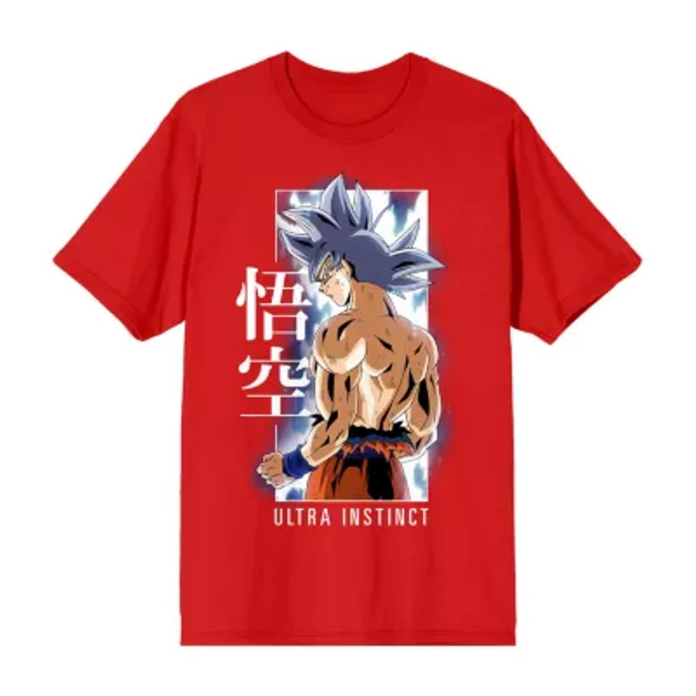 Novelty Mens Crew Neck Short Sleeve Relaxed Fit Anime Dragon Ball Z Graphic T-Shirt