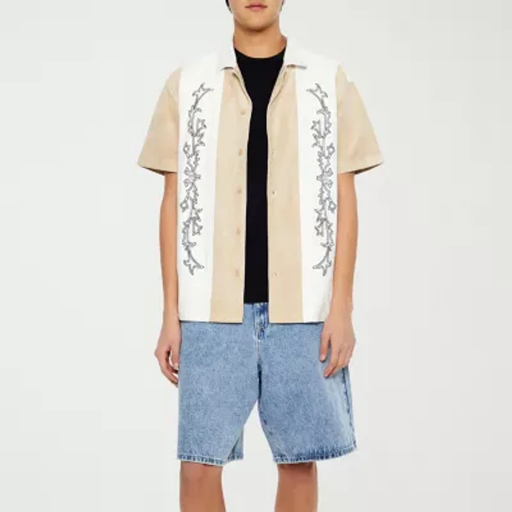 Forever 21 Mens Short Sleeve Button-Down Shirt