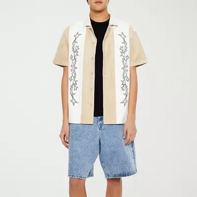 Forever 21 Mens Short Sleeve Button-Down Shirt