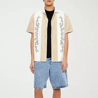 Forever 21 Mens Short Sleeve Button-Down Shirt