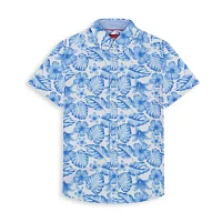 Report Collection Mens Modern Fit Short Sleeve Button-Down Shirt