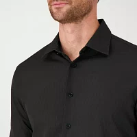 Report Collection Mens Modern Fit Long Sleeve Tonal Button-Down Shirt