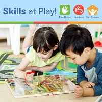 Melissa & Doug Paw Patrol 2 Wooden Magnetic Wand Maze Board