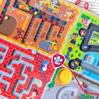 Melissa & Doug Paw Patrol 2 Wooden Magnetic Wand Maze Board