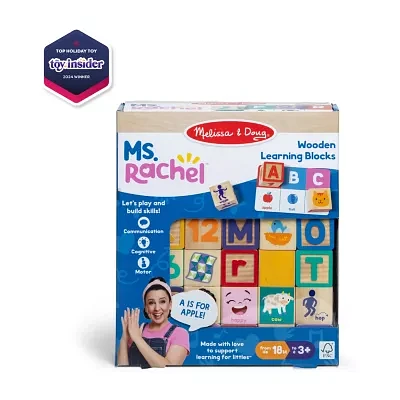 Melissa & Doug Ms. Rachel Blocks + Activity Cards