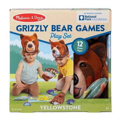 Melissa & Doug Yellowstone Grizzly Bear Game Play Set Plush Play Set