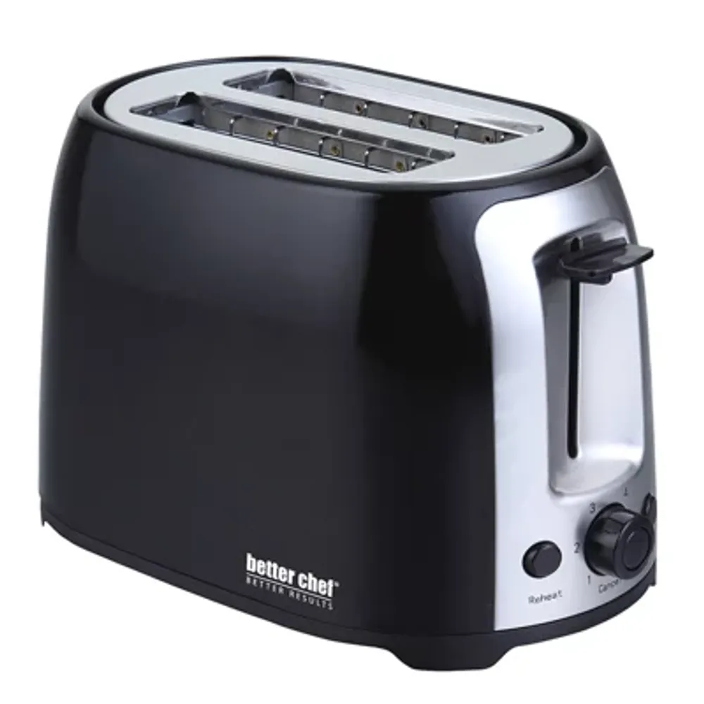 Better Chef Cool Touch Wide-Slot Toaster- Black