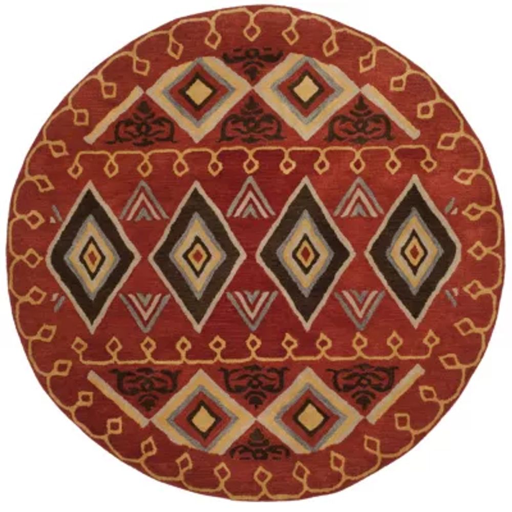 Safavieh Heritage Collection Ruth Geometric Round Area Rug