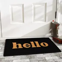 Calloway Mills Block Hello Outdoor Rectangular Doormats