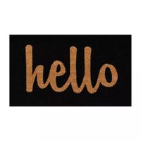 Calloway Mills Hello Coir Outdoor Rectangular Doormat