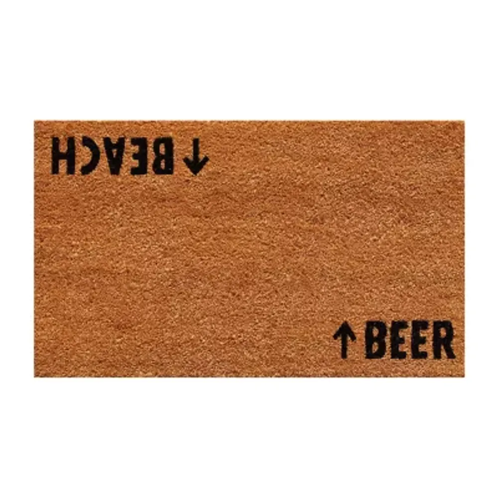 Calloway Mills Beach Beer Outdoor Rectangular Doormat