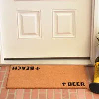 Calloway Mills Beach Beer Outdoor Rectangular Doormat