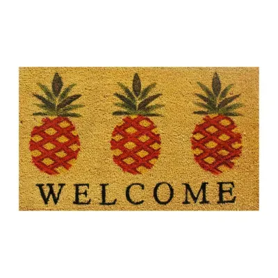 Calloway Mills Pineapple Welcome Outdoor Rectangular Doormat