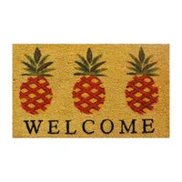 Calloway Mills Pineapple Welcome Outdoor Rectangular Doormats