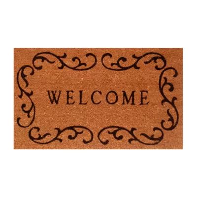 Calloway Mills Welcome Curlicue Outdoor Rectangular Doormats