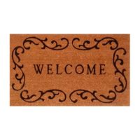 Calloway Mills Welcome Curlicue Outdoor Rectangular Doormat