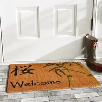 Calloway Mills Asian Welcome Outdoor Rectangular Doormat