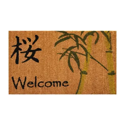 Calloway Mills Asian Welcome Outdoor Rectangular Doormat