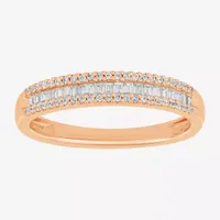 1/4 CT. T.W. Natural White Diamond 10K Rose Gold Anniversary Wedding Band