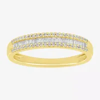 2MM 1/4 CT.T.W. Natural Diamond 10K Gold Anniversary Wedding Band