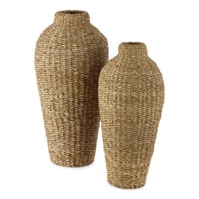 Linden Street Natural Woven Vase Collection
