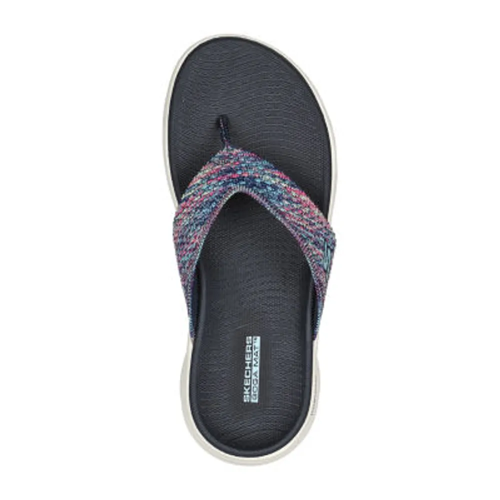 Skechers Womens Go Walk Flex Invoke Flip-Flops