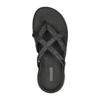 Skechers Womens Go Walk Flex Spotlight Strap Sandals