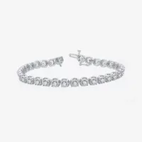 (H-I / I1) 5 CT. T.W. Lab Grown White Diamond 10K White Gold 7.5 Inch Tennis Bracelet