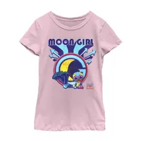 Little & Big Girls Crew Neck Short Sleeve Marvel Moon Girl Graphic T-Shirt