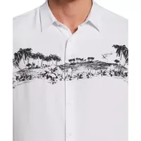 Cubavera Mens Classic Fit Short Sleeve Button-Down Shirt