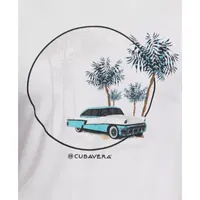 Cubavera Mens Crew Neck Short Sleeve Classic Fit Graphic T-Shirt