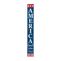 Glitzhome 60"H Wooden Patriotic Porch Sign