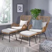 Chalet Chair + Ottoman Set