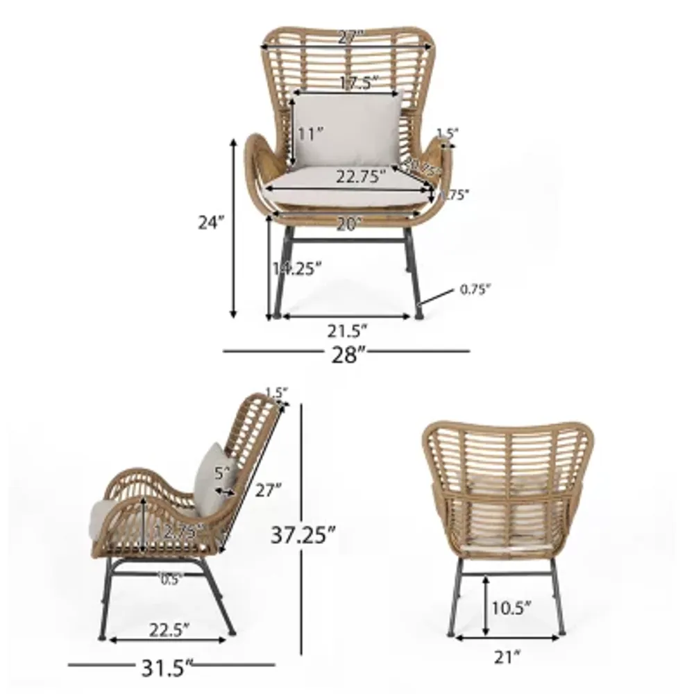 Chalet Chair + Ottoman Set