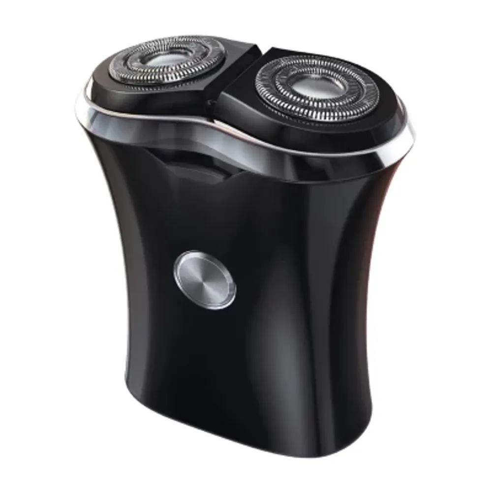 Travel Shaver With Dual Rotary Shaving Heads
