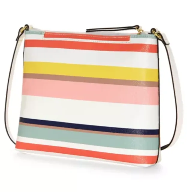 Liz Claiborne Penny Crossbody Bag, Color: Poppy Stripe - JCPenney