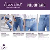 Gloria Vanderbilt® Shape Effects Plus Womens High Rise Pull On Flare Leg Jean