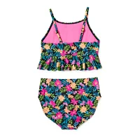 Thereabouts Little & Big Girls Floral Tankini Set