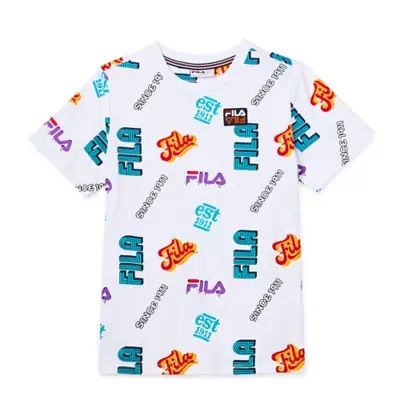 FILA Big Boys Crew Neck Short Sleeve Graphic T-Shirt