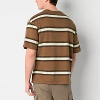 Arizona Mens Short Sleeve Striped Boxy T-Shirt