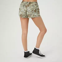 Forever 21 Camo Twill Womens Low Rise Shortie Short-Juniors