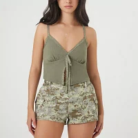 Forever 21 Camo Twill Womens Low Rise Shortie Short-Juniors