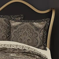 Queen Street Camina 4-pc. Damask + Scroll Midweight Comforter Set