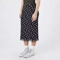 Forever 21 Womens Mid Rise Midi A-Line Skirt-Juniors