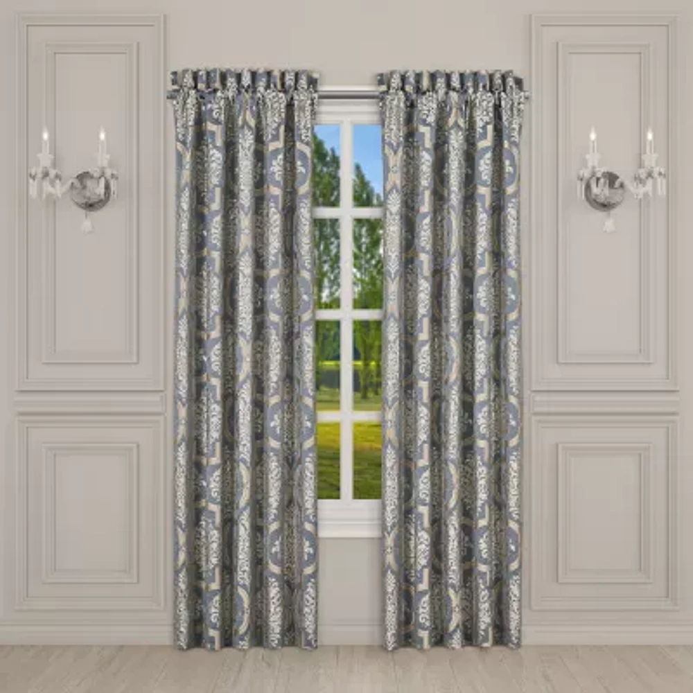 Queen Street Sondra Rod Pocket Energy Saving Light-Filtering Set of 2 Curtain Panel