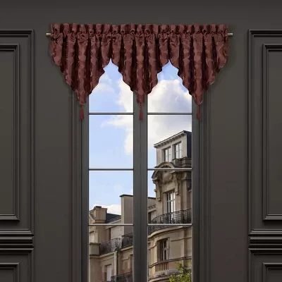 Queen Street Le Grande Maroon Rod Pocket Ascot Valance