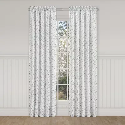 Queen Street Bungalow Spa Rod Pocket Energy Saving Light-Filtering Set of 2 Curtain Panels