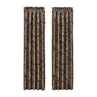 Queen Street Amber Rod Pocket Energy Saving Light-Filtering Set of 2 Curtain Panel