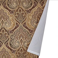 Five Queens Court Bordeaux Rod Pocket Energy Saving Light-Filtering Set of 2 Curtain Panel